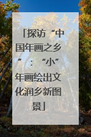 探访“中国年画之乡”：“小”年画绘出文化润乡新图景