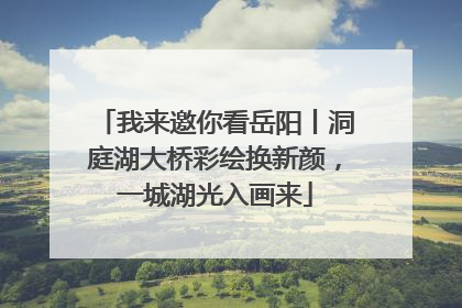 我来邀你看岳阳丨洞庭湖大桥彩绘换新颜，一城湖光入画来