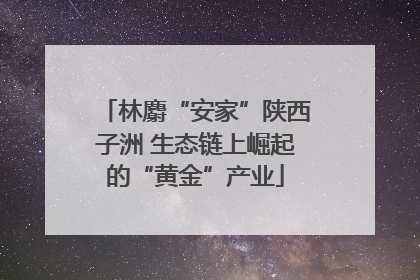 林麝“安家”陕西子洲 生态链上崛起的“黄金”产业