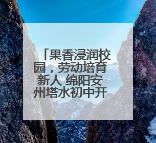 果香浸润校园，劳动培育新人 绵阳安州塔水初中开展劳动实践活动