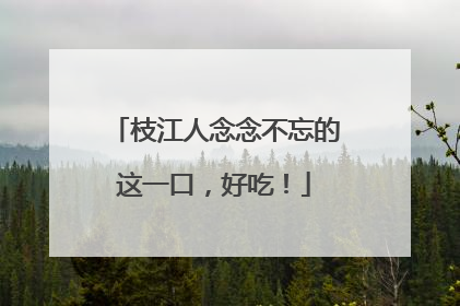 枝江人念念不忘的这一口，好吃！