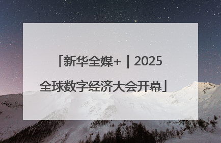新华全媒+｜2025全球数字经济大会开幕