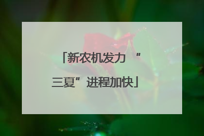 新农机发力 “三夏”进程加快