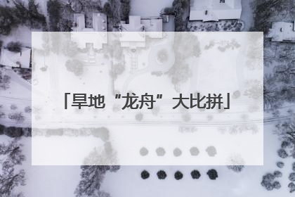旱地“龙舟”大比拼
