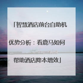 智慧酒店前台自助机优势分析：看鹿马如何帮助酒店降本增效