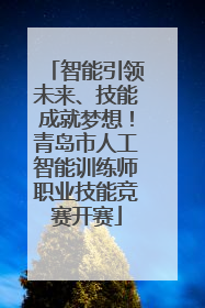 智能引领未来、技能成就梦想！青岛市人工智能训练师职业技能竞赛开赛