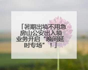 暑期出境不用急 房山公安出入境业务开启“晚间延时专场”！