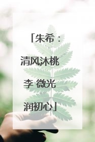 朱希：清风沐桃李 微光润初心