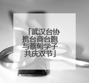 武汉台协携台商台胞与蔡甸学子共庆双节