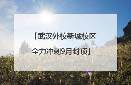 武汉外校新城校区全力冲刺9月封顶