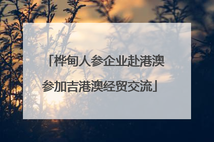 桦甸人参企业赴港澳参加吉港澳经贸交流