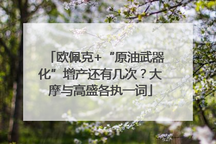 欧佩克+“原油武器化”增产还有几次？大摩与高盛各执一词