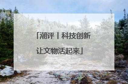 潮评丨科技创新让文物活起来