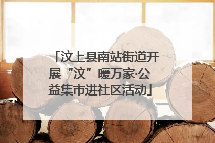 汶上县南站街道开展“汶”暖万家·公益集市进社区活动