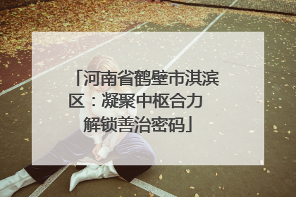 河南省鹤壁市淇滨区：凝聚中枢合力 解锁善治密码