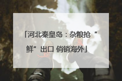 河北秦皇岛：杂粮抢“鲜”出口 俏销海外
