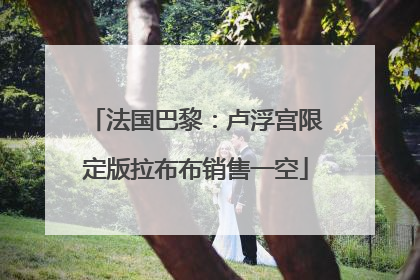法国巴黎：卢浮宫限定版拉布布销售一空