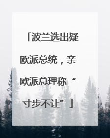 波兰选出疑欧派总统，亲欧派总理称“寸步不让”