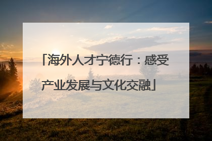 海外人才宁德行：感受产业发展与文化交融