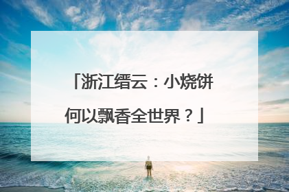 浙江缙云：小烧饼何以飘香全世界？
