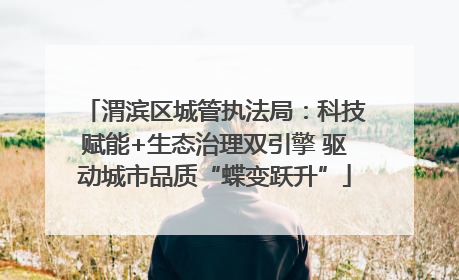 渭滨区城管执法局：科技赋能+生态治理双引擎 驱动城市品质“蝶变跃升”