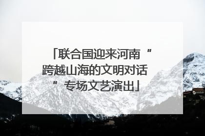 联合国迎来河南“跨越山海的文明对话”专场文艺演出