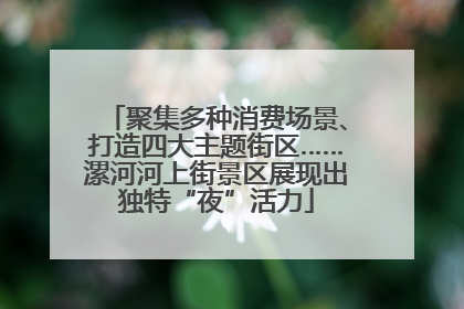 聚集多种消费场景、打造四大主题街区……漯河河上街景区展现出独特“夜”活力