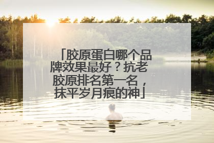 胶原蛋白哪个品牌效果最好？抗老胶原排名第一名，抹平岁月痕的神