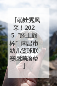 萌娃秀风采！2025“滕王阁杯”南昌市幼儿篮球联赛圆满落幕