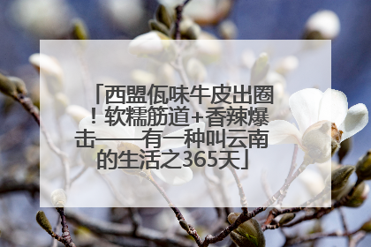西盟佤味牛皮出圈！软糯筋道+香辣爆击——有一种叫云南的生活之365天