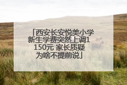 西安长安悦美小学新生学费突然上调1150元 家长质疑为啥不提前说
