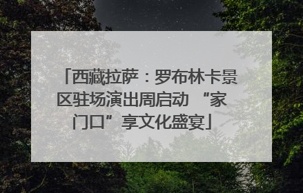 西藏拉萨：罗布林卡景区驻场演出周启动 “家门口”享文化盛宴