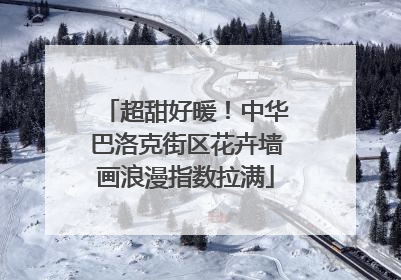 超甜好暖！中华巴洛克街区花卉墙画浪漫指数拉满