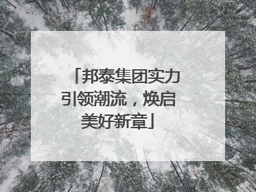 邦泰集团实力引领潮流，焕启美好新章