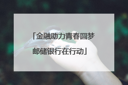 金融助力青春圆梦邮储银行在行动
