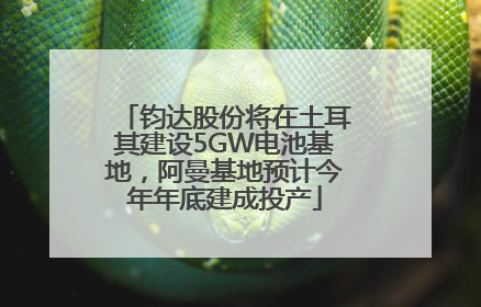 钧达股份将在土耳其建设5GW电池基地，阿曼基地预计今年年底建成投产