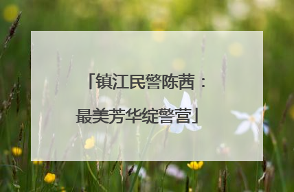 镇江民警陈茜：最美芳华绽警营