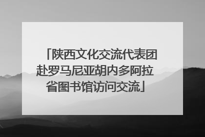 陕西文化交流代表团赴罗马尼亚胡内多阿拉省图书馆访问交流