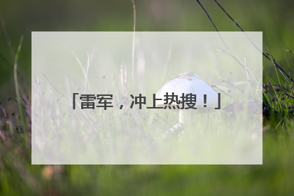 雷军，冲上热搜！