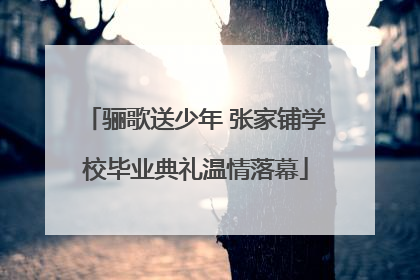 骊歌送少年 张家铺学校毕业典礼温情落幕