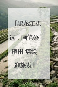 黑龙江抚远：画笔染稻田 墙绘迎旅发