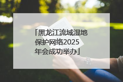 黑龙江流域湿地保护网络2025年会成功举办