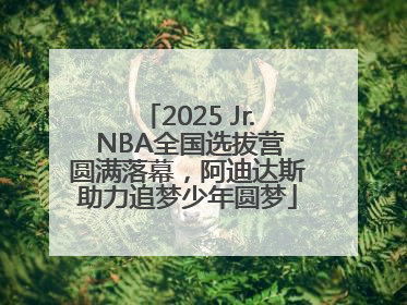 2025 Jr. NBA全国选拔营圆满落幕，阿迪达斯助力追梦少年圆梦