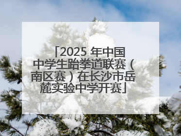 2025 年中国中学生跆拳道联赛（南区赛）在长沙市岳麓实验中学开赛