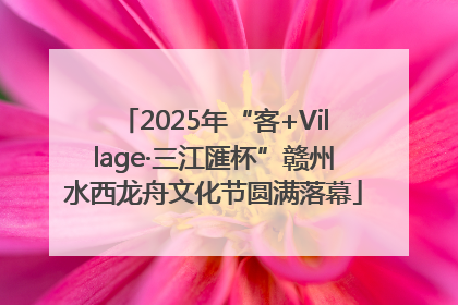 2025年“客+Village·三江匯杯”赣州水西龙舟文化节圆满落幕