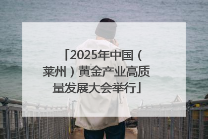 2025年中国（莱州）黄金产业高质量发展大会举行