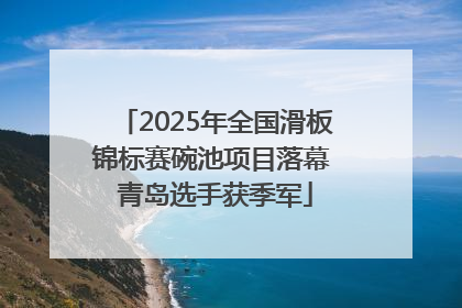 2025年全国滑板锦标赛碗池项目落幕 青岛选手获季军