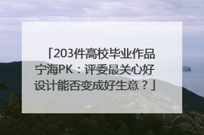 203件高校毕业作品宁海PK：评委最关心好设计能否变成好生意？