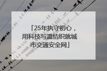 25年执守初心，用科技与温情织就城市交通安全网