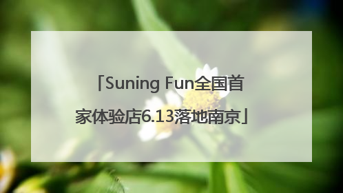 Suning Fun全国首家体验店6.13落地南京